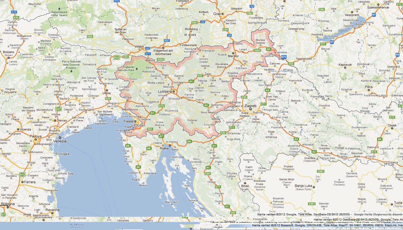 harita slovenya